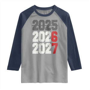Funny 67 New Year Raglan Shirt Happy New Year 2026 2027 Sports Jersey Number TS11 Sport Gray Navy Print Your Wear