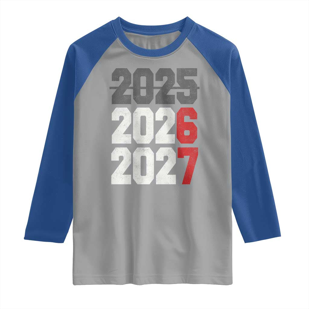 Funny 67 New Year Raglan Shirt Happy New Year 2026 2027 Sports Jersey Number TS11 Sport Gray Royal Print Your Wear