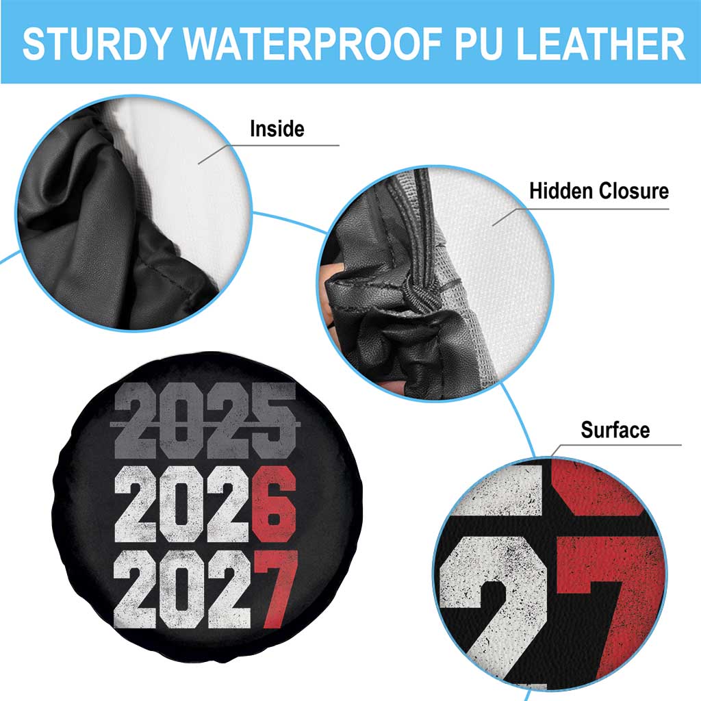 Funny 67 New Year Spare Tire Cover Happy New Year 2026 2027 Sports Jersey Number TS11 Print Your Wear