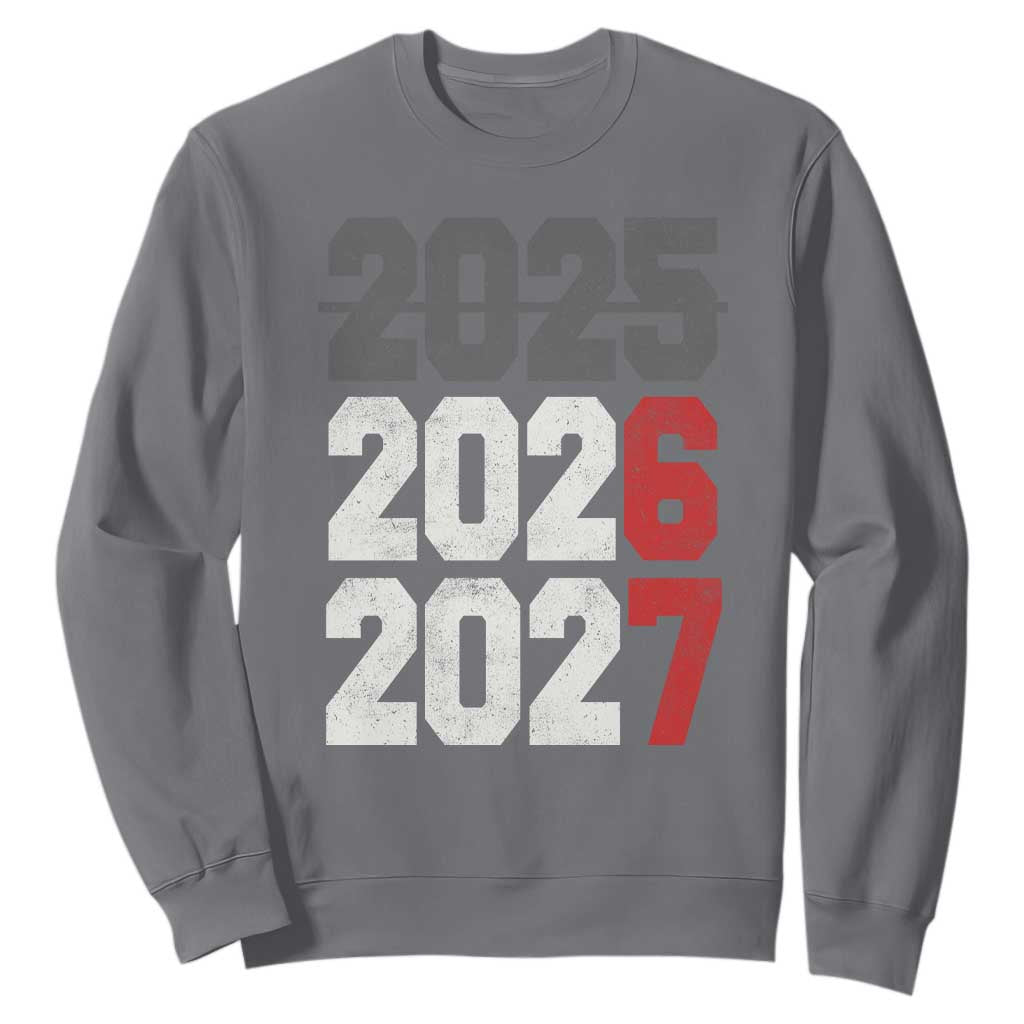 Funny 67 New Year Sweatshirt Happy New Year 2026 2027 Sports Jersey Number TS11 Charcoal Print Your Wear