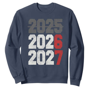 Funny 67 New Year Sweatshirt Happy New Year 2026 2027 Sports Jersey Number TS11 Navy Print Your Wear