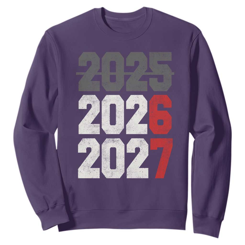 Funny 67 New Year Sweatshirt Happy New Year 2026 2027 Sports Jersey Number TS11 Purple Print Your Wear
