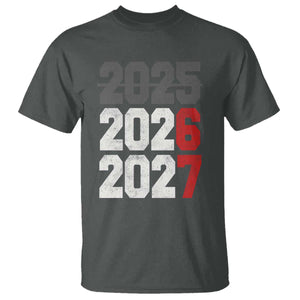 Funny 67 New Year T Shirt Happy New Year 2026 2027 Sports Jersey Number TS11 Dark Heather Print Your Wear