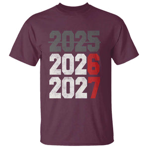Funny 67 New Year T Shirt Happy New Year 2026 2027 Sports Jersey Number TS11 Maroon Print Your Wear