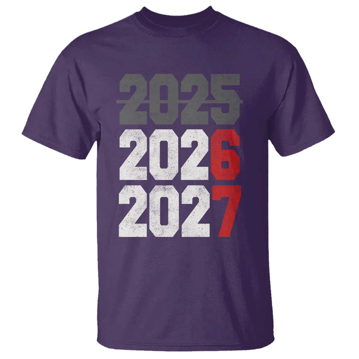 Funny 67 New Year T Shirt Happy New Year 2026 2027 Sports Jersey Number TS11 Purple Print Your Wear