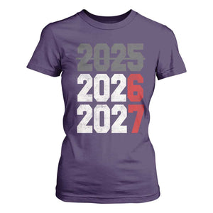 Funny 67 New Year T Shirt For Women Happy New Year 2026 2027 Sports Jersey Number TS11 Purple Print Your Wear