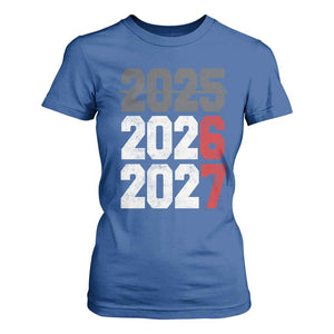 Funny 67 New Year T Shirt For Women Happy New Year 2026 2027 Sports Jersey Number TS11 Royal Blue Print Your Wear