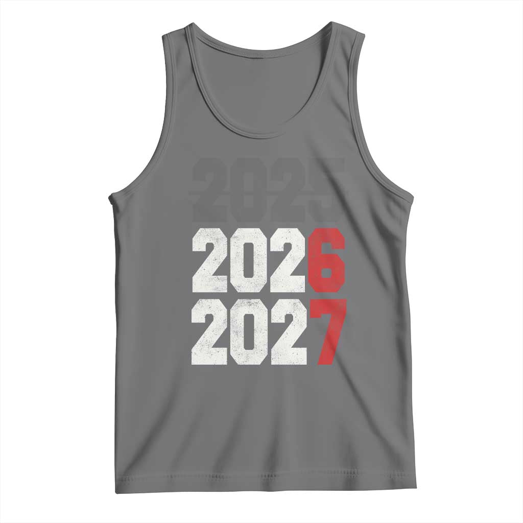 Funny 67 New Year Tank Top Happy New Year 2026 2027 Sports Jersey Number TS11 Black Heather Print Your Wear