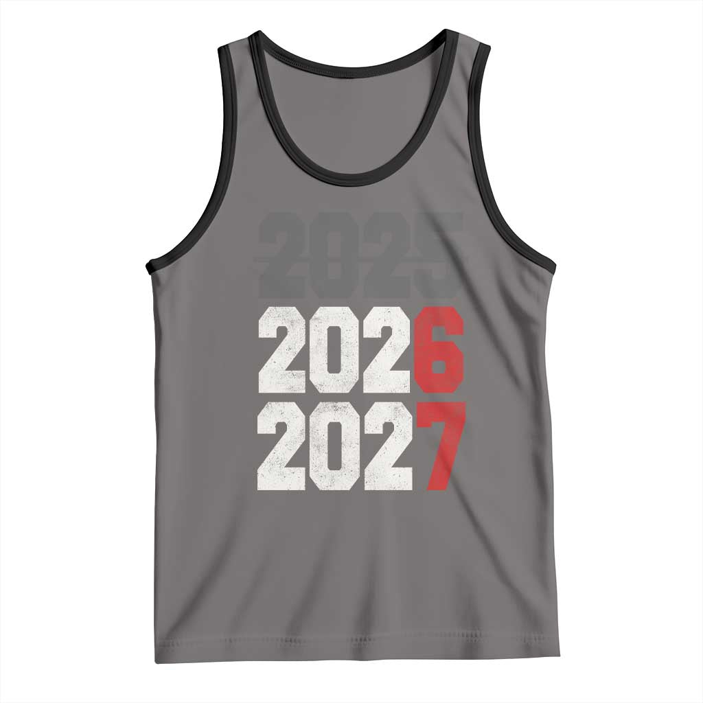 Funny 67 New Year Tank Top Happy New Year 2026 2027 Sports Jersey Number TS11 Deep Heather Black Print Your Wear