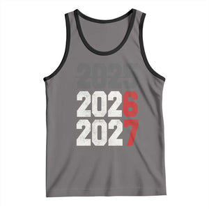 Funny 67 New Year Tank Top Happy New Year 2026 2027 Sports Jersey Number TS11 Deep Heather Black Print Your Wear