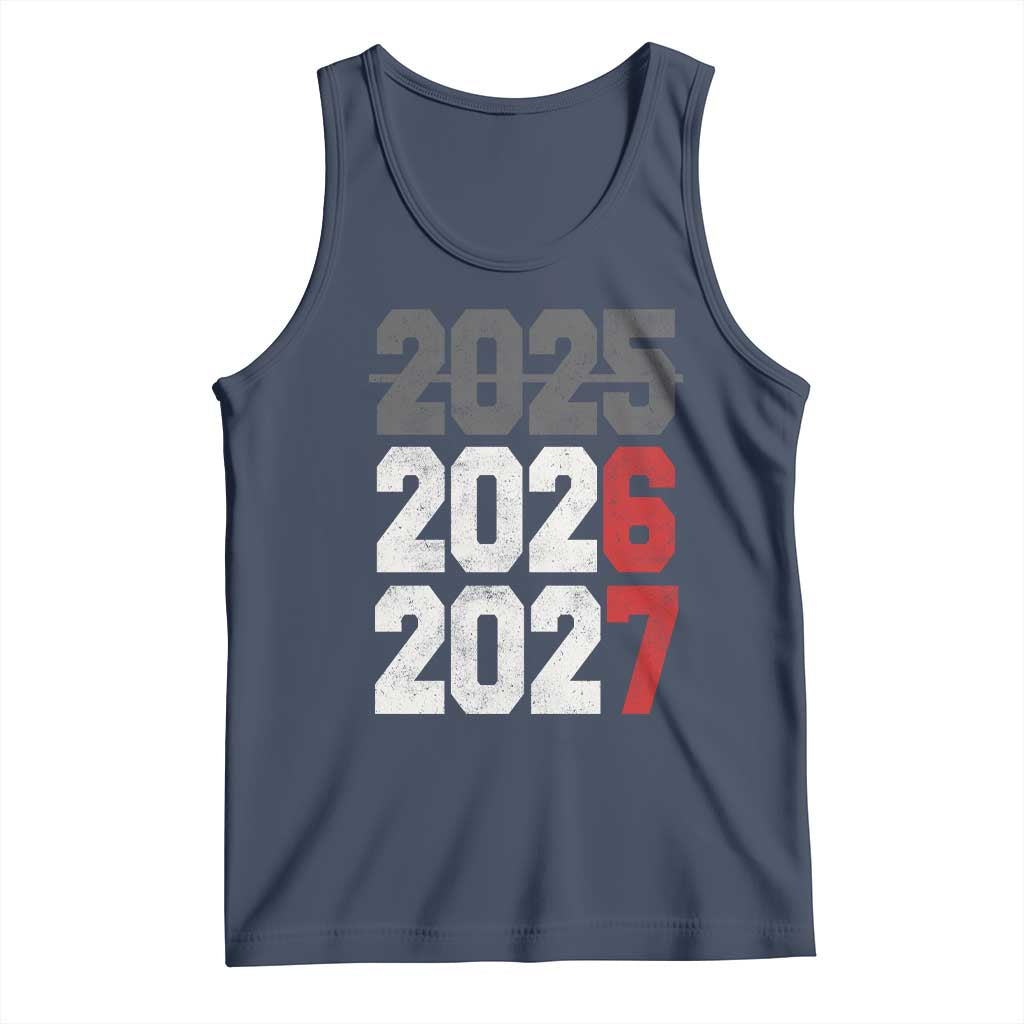 Funny 67 New Year Tank Top Happy New Year 2026 2027 Sports Jersey Number TS11 Navy Print Your Wear