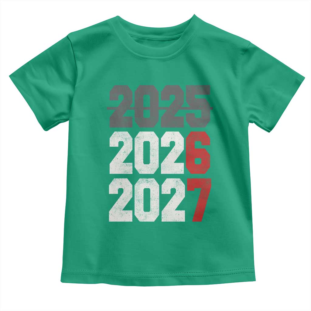 Funny 67 New Year Toddler T Shirt Happy New Year 2026 2027 Sports Jersey Number TS11 Irish Green Print Your Wear