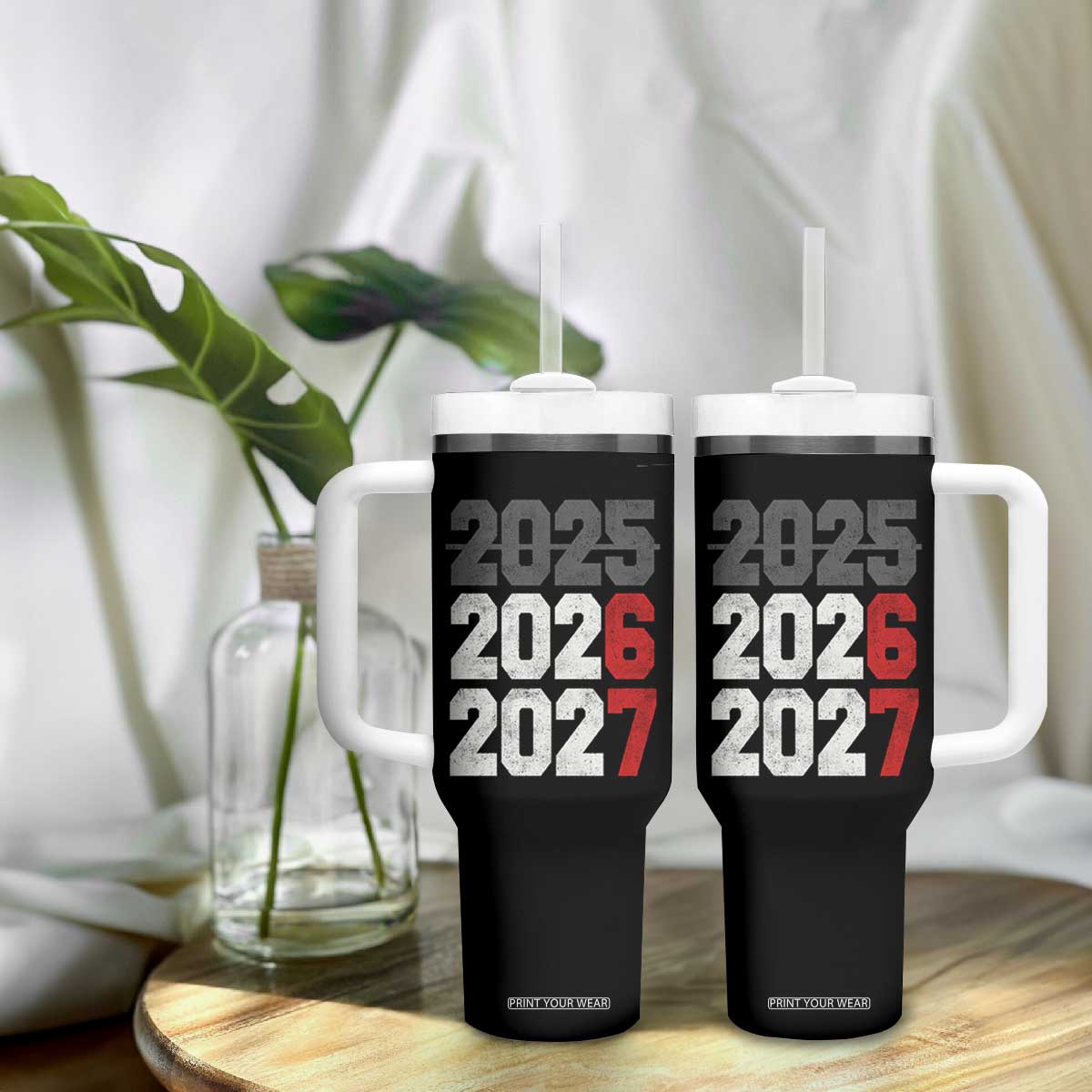 Funny 67 New Year Tumbler With Handle Happy New Year 2026 2027 Sports Jersey Number TS11 Print Your Wear