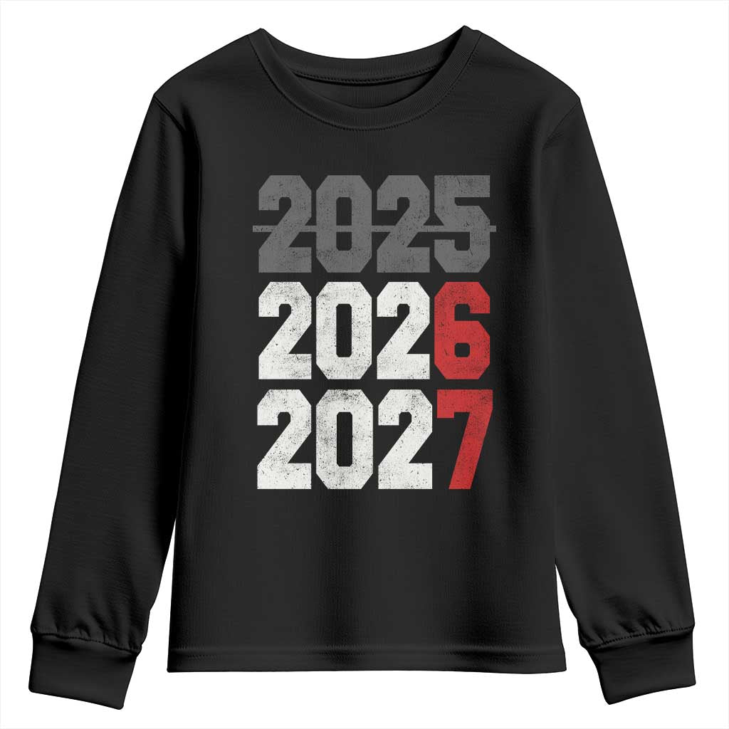 Funny 67 New Year Youth Sweatshirt Happy New Year 2026 2027 Sports Jersey Number TS11 Black Print Your Wear