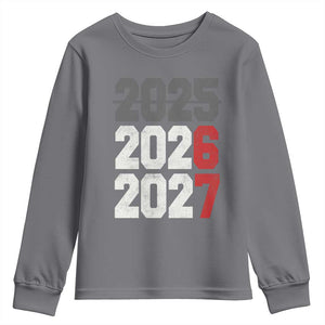 Funny 67 New Year Youth Sweatshirt Happy New Year 2026 2027 Sports Jersey Number TS11 Charcoal Print Your Wear