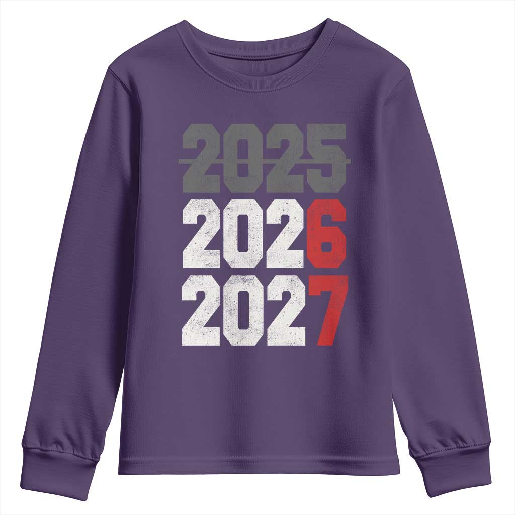 Funny 67 New Year Youth Sweatshirt Happy New Year 2026 2027 Sports Jersey Number TS11 Purple Print Your Wear