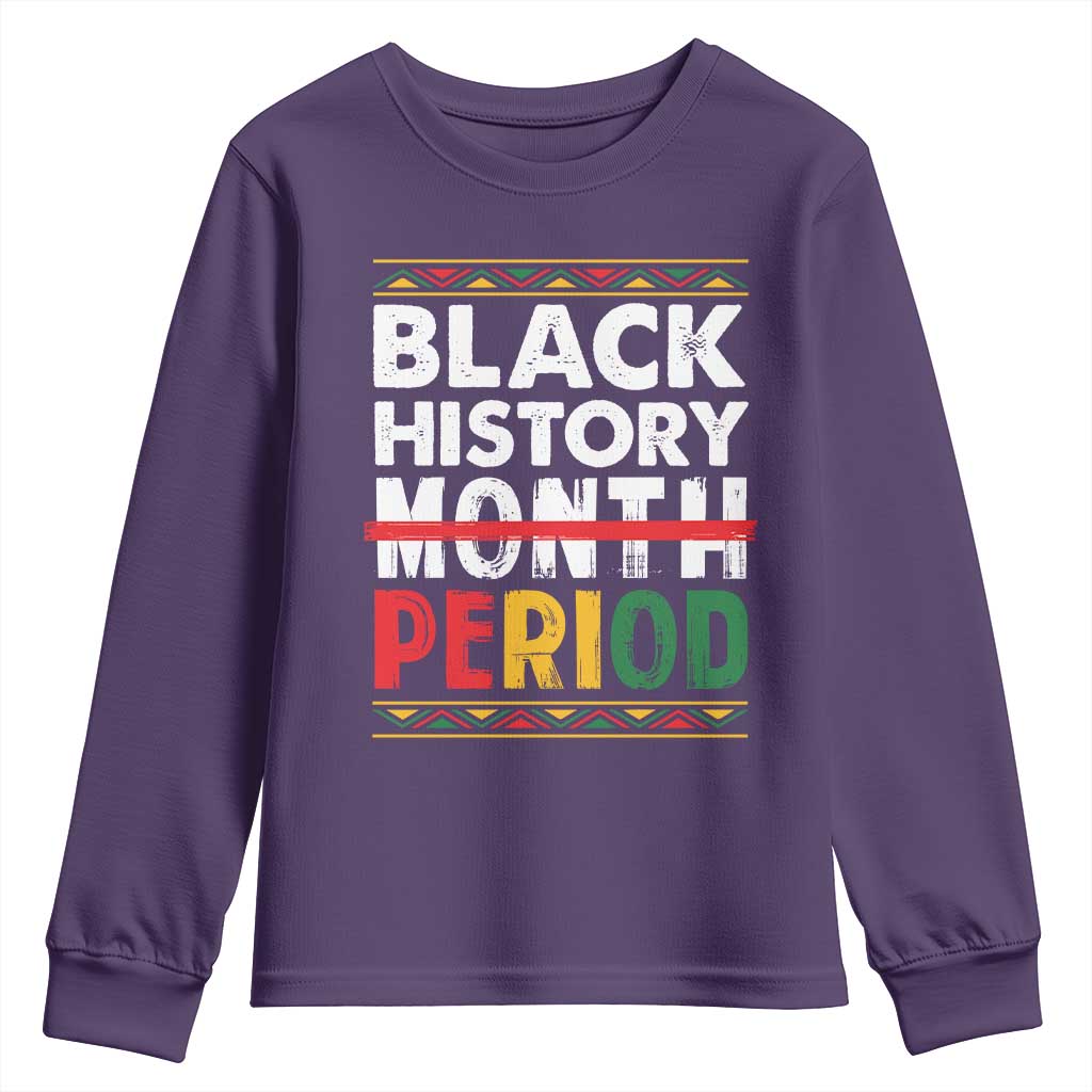 Funny Black History Period Youth Sweatshirt Pride African TS11 Purple Print Your Wear