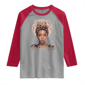 Melanin Queen Raglan Shirt Proud African American Black Pride TS11 Sport Gray Red Print Your Wear