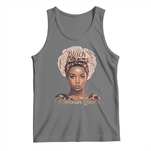 Melanin Queen Tank Top Proud African American Black Pride TS11 Black Heather Print Your Wear