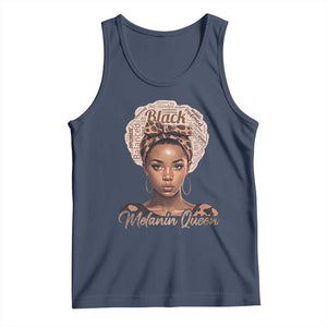 Melanin Queen Tank Top Proud African American Black Pride TS11 Navy Print Your Wear