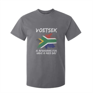 Funny Voetsek Is Afrikaans For Have A Nice Day T Shirt For Kid Vintage Saffa Flag TS11 Charcoal Print Your Wear