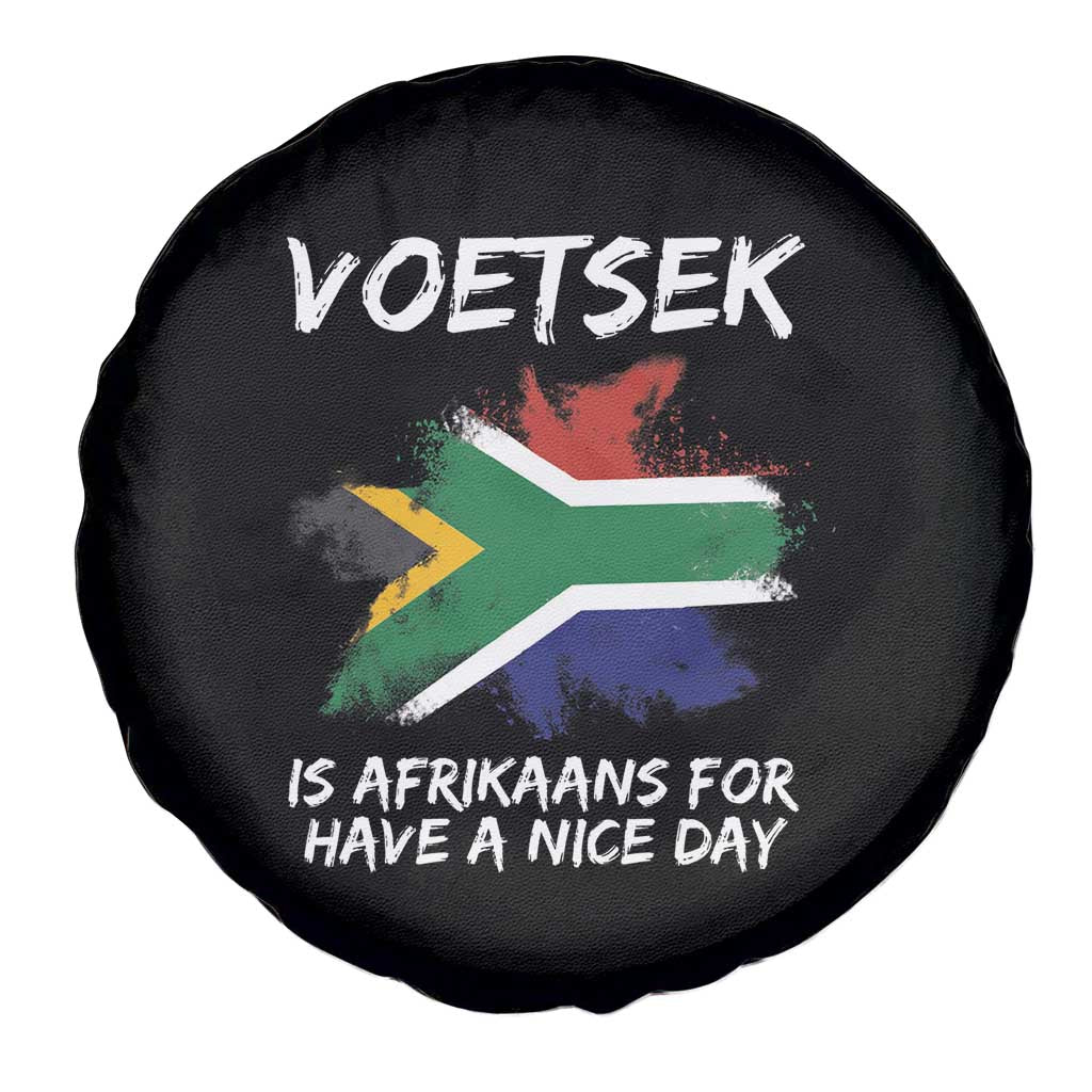 Funny Voetsek Is Afrikaans For Have A Nice Day Spare Tire Cover Vintage Saffa Flag TS11 Print Your Wear