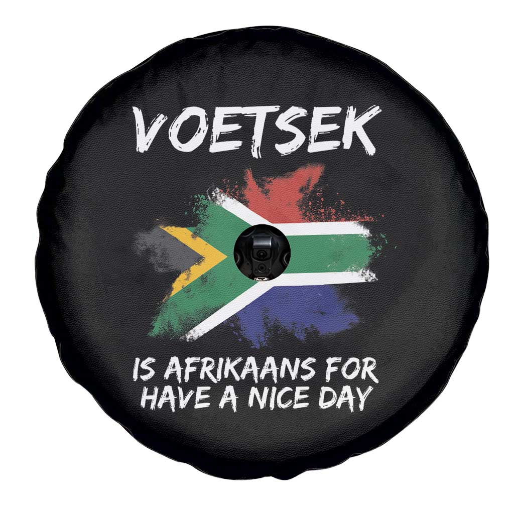 Funny Voetsek Is Afrikaans For Have A Nice Day Spare Tire Cover Vintage Saffa Flag TS11 Print Your Wear
