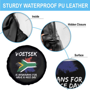 Funny Voetsek Is Afrikaans For Have A Nice Day Spare Tire Cover Vintage Saffa Flag TS11 Print Your Wear
