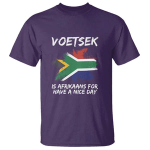 Funny Voetsek Is Afrikaans For Have A Nice Day T Shirt Vintage Saffa Flag TS11 Purple Print Your Wear
