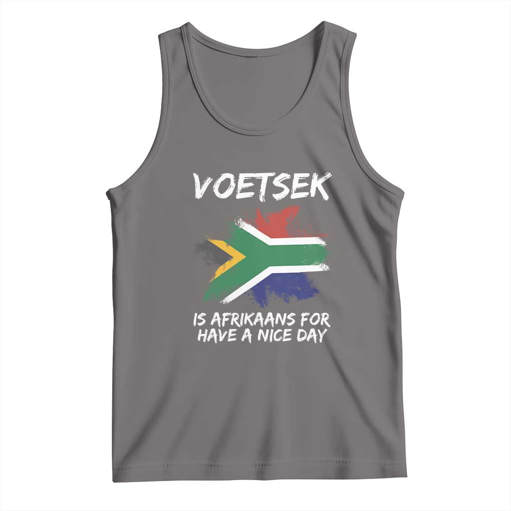 Funny Voetsek Is Afrikaans For Have A Nice Day Tank Top Vintage Saffa Flag TS11 Deep Heather Print Your Wear