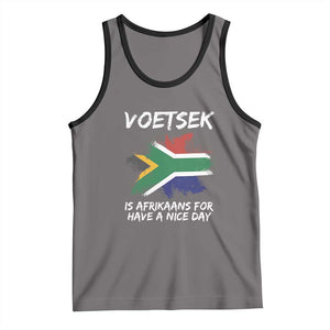 Funny Voetsek Is Afrikaans For Have A Nice Day Tank Top Vintage Saffa Flag TS11 Deep Heather Black Print Your Wear