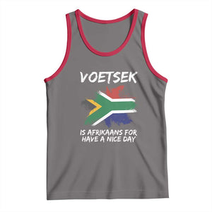 Funny Voetsek Is Afrikaans For Have A Nice Day Tank Top Vintage Saffa Flag TS11 Deep Heather Red Print Your Wear