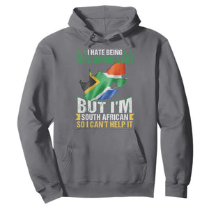 I Hate Being This Damn Sexy But I'm South African So I can't Help It Hoodie Saffa Flag TS11 Charcoal Print Your Wear