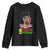 Education Is Freedom Youth Sweatshirt Black History Month Teacher Melanin Black Girl TS11 Black Print Your Wear