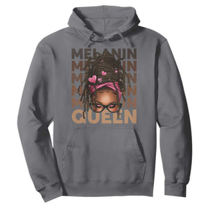 African American Pride Hoodie Melanin Queen Afro Messy Bun TS11 Charcoal Print Your Wear