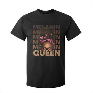 African American Pride T Shirt For Kid Melanin Queen Afro Messy Bun TS11 Black Print Your Wear