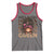 African American Pride Tank Top Melanin Queen Afro Messy Bun TS11 Deep Heather Red Print Your Wear