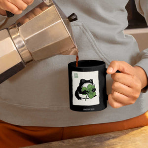 Funny Grumpy Frog Japanese St Patricks Day Coffee Mug TS11 Print Your Wear