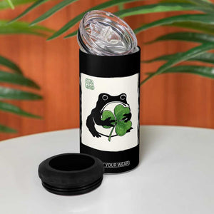 Funny Grumpy Frog Japanese St Patricks Day 4 in 1 Can Cooler Tumbler TS11 Print Your Wear