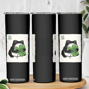 Funny Grumpy Frog Japanese St Patricks Day Skinny Tumbler TS11 Print Your Wear