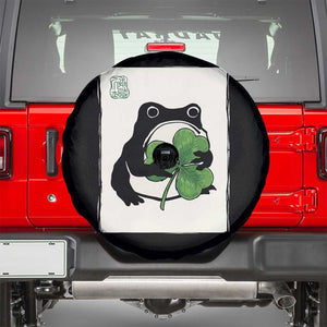 Funny Grumpy Frog Japanese St Patricks Day Spare Tire Cover TS11 Black Print Your Wear