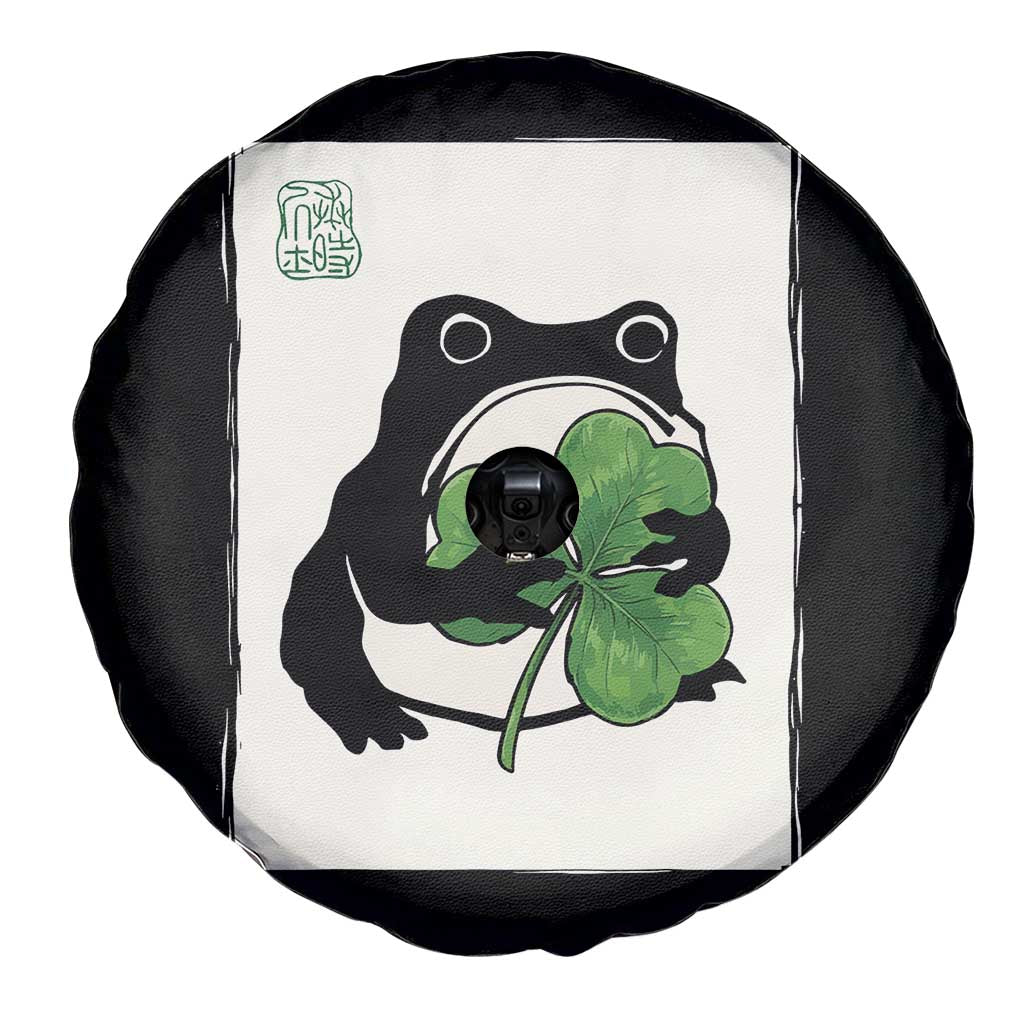 Funny Grumpy Frog Japanese St Patricks Day Spare Tire Cover TS11 Print Your Wear