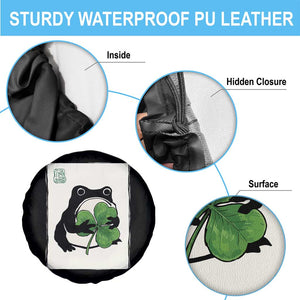 Funny Grumpy Frog Japanese St Patricks Day Spare Tire Cover TS11 Print Your Wear