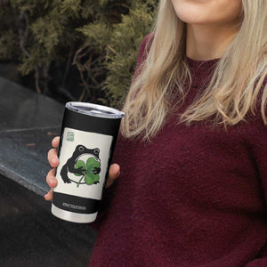 Funny Grumpy Frog Japanese St Patricks Day Tumbler Cup TS11 Print Your Wear