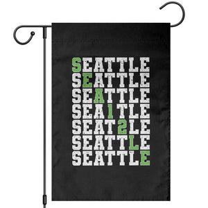 Seattle Fan 12 Athletic Number Garden Flag City Football Game Day TS11 Black Print Your Wear