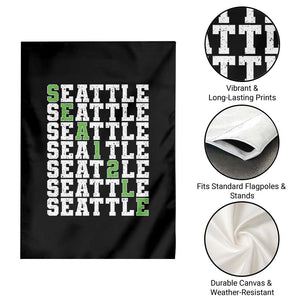 Seattle Fan 12 Athletic Number Garden Flag City Football Game Day TS11 Print Your Wear