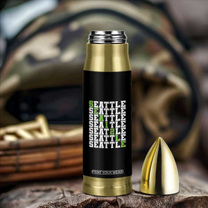 Seattle Fan 12 Athletic Number Bullet Tumbler City Football Game Day TS11 Print Your Wear