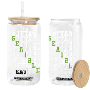 Seattle Fan 12 Athletic Number Glass Can City Football Game Day TS11 Print Your Wear