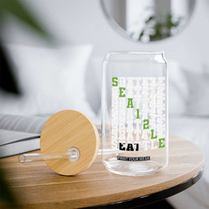 Seattle Fan 12 Athletic Number Glass Can City Football Game Day TS11 Print Your Wear