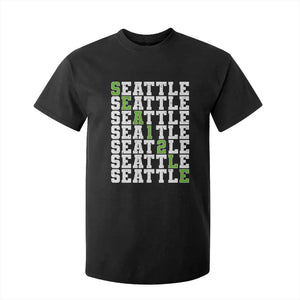 Seattle Fan 12 Athletic Number T Shirt For Kid City Football Game Day TS11 Black Print Your Wear
